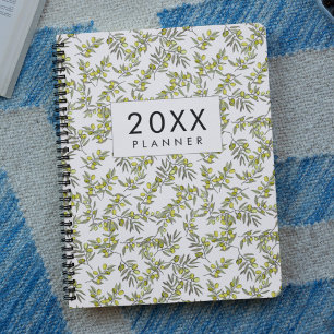 Modern olive pattern 2022 weekly & monthly planner