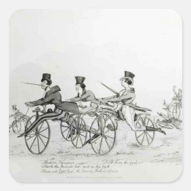 Modern Olympics', c.1820 Square Sticker (Front)