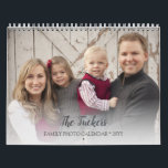 Modern Ombre Family Photos Calendar<br><div class="desc">This simple modern design showcases a full photo on each calendar page, accented with a representative colour for the month of the year, and fun, bold typography! Click the customize button for more flexibility in modifying/adding text and design elements! Variations of this design as well as coordinating products are available...</div>