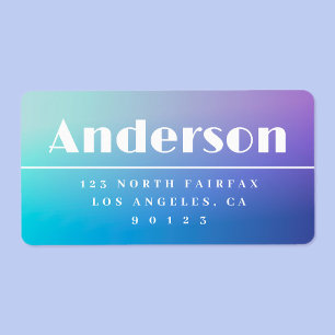 Modern Ombre Return Address Label