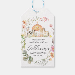 Modern on the Farm favour tag, farm party tags, fa Gift Tags