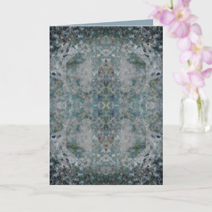 Modern One Of A Kind Abstract Art In A Foggy Mood Card