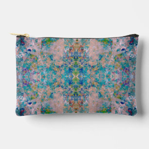 Modern One Of A Kind Abstract With Sangria Colors Accessory Pouch