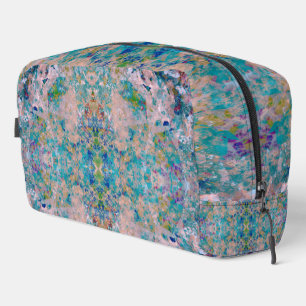 Modern One Of A Kind Abstract With Sangria Colors Dopp Kit