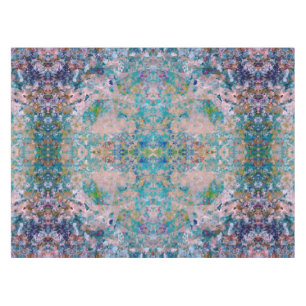 Modern One Of A Kind Abstract With Sangria Colors Tablecloth