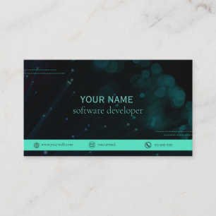 Modern one side business card