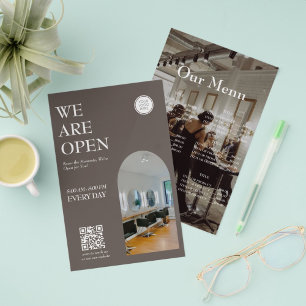 Modern Opening business Arched Photo Prices Flyer