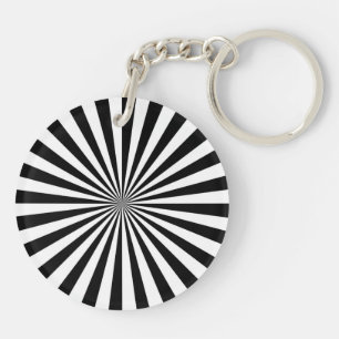 Modern Optical Burst Spinning Wheel Design Keychain