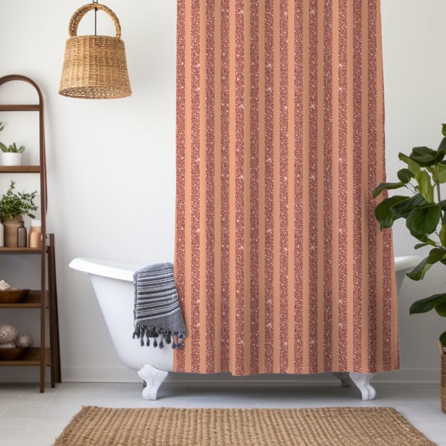 Modern Orange Mango Glitter Style Vertical Stripes (Creator Uploaded)