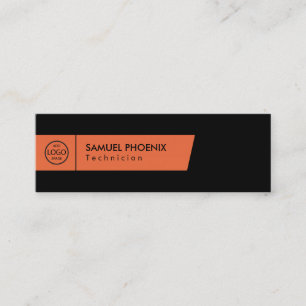 Modern   (Orange) Mini Business Card