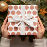 Modern Orange Polka Dots Christmas  Wrapping Paper<br><div class="desc">Modern Orange Polka Dots Christmas</div>