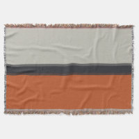 Modern Orange Red Silver Grey Stripe Pattern