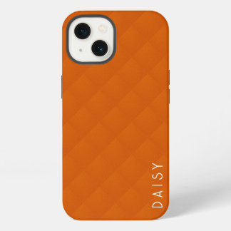 Modern Orange | Simple Name Orange Minimalist iPhone 13 Case