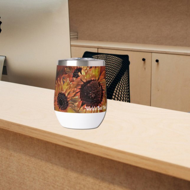 Modern Orange Sunflower Art Mother's Day  (Creator Uploaded)