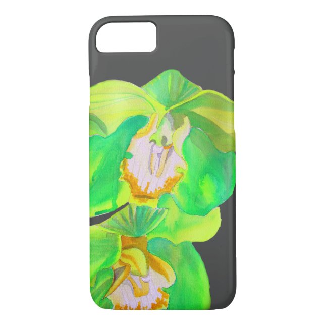 Modern Orchid modern flower art Case-Mate iPhone Case (Back)