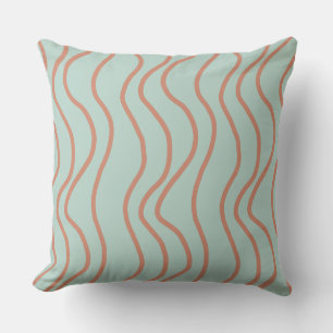 Modern Organic Line Minimalistic Throw Pillow
