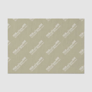 Modern Organic Sage Green Business Logo Tissue Paper