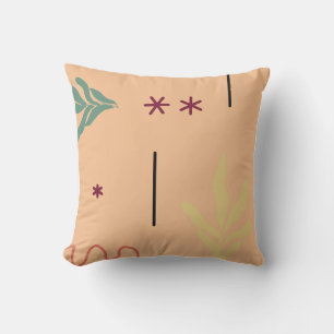 MODERN ORGANIC SHAPES THROW PILLOW