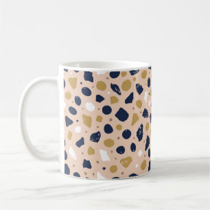 Modern Organic Terrazzo   Abstract Stone Mosaic Coffee Mug