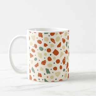 Modern Organic Terrazzo Abstract Stone Mosaic Coffee Mug