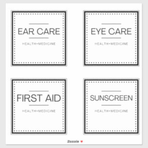 Modern Organization Labels for Bath