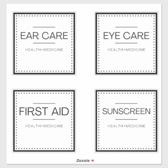 Modern Organization Labels for Bath (Sheet)