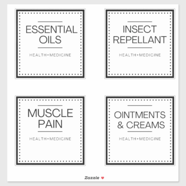 Modern Organization Labels for Bath (Sheet)