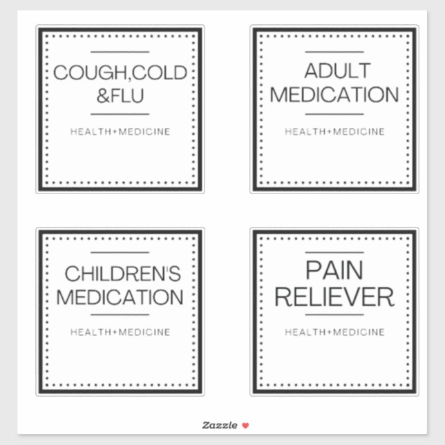 Modern Organization Labels for Bath (Sheet)