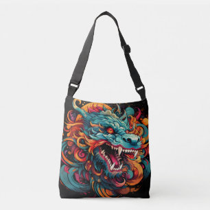 Modern Oriental Dragon Majesty Crossbody Bag