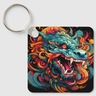Modern Oriental Dragon Majesty Keychain
