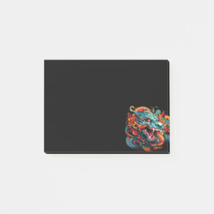Modern Oriental Dragon Majesty Post-it Notes