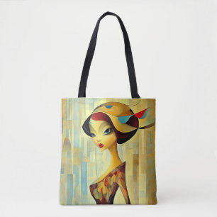 Modern Original Unique Trendy Cool Fantasy Woman Tote Bag