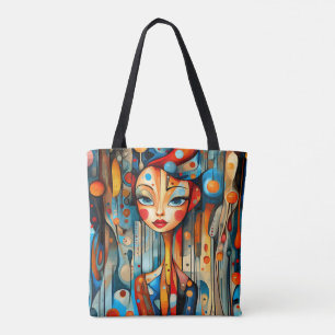 Modern Original Unique Trendy Cool Fantasy Woman Tote Bag