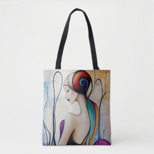 Modern Original Unique Trendy Cool Fantasy Woman Tote Bag