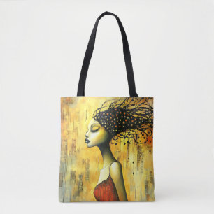 Modern Original Unique Trendy Cool Fantasy Woman Tote Bag