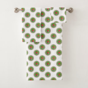 Modern Otomi Design Bath Towel Set