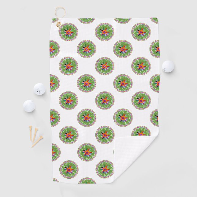 Modern Otomi Design Golf Towel (InSitu)