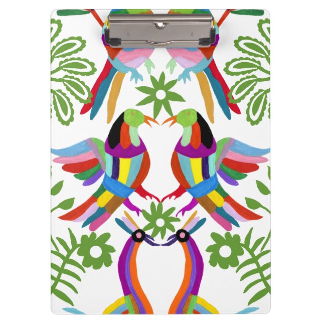 Modern Otomi Design III Clipboard (Front)