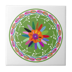 Modern Otomi Design Tile