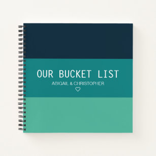 Modern Our Bucket List Couple Keepsake Journal
