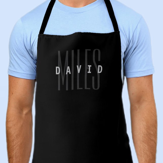 Modern Overlapping Name & Surname Apron (Creator Uploaded)