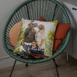Modern Overlay Custom Throw Pillow<br><div class="desc">Background colour can be customized online (to any colour!). Designed by Berry Berry Sweet {www.berryberrysweet.com}</div>