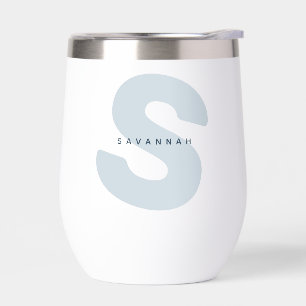 Modern Oversized Monogrammed Initial & Name