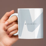 Modern Oversized Monogrammed Initial & Name Coffee Mug<br><div class="desc">Stylish and trendy mug featuring a large monogrammed initial and name on both sides in simple,  modern fonts. If you need any help customizing this,  please message me using the button below and I'll be happy to help.</div>