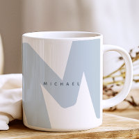 Modern Oversized Monogrammed Initial & Name