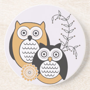 Modern Owls Coaster