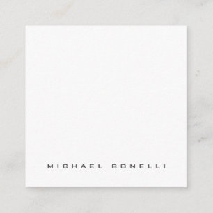 Modern Own Name Professional Minimalist Plain Enclosure Card