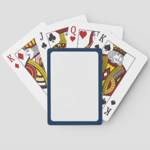 Modern Oxford Blue Frame Playing Cards – Customize