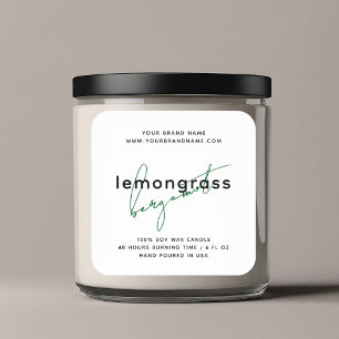 Modern packaging candle cosmetics label