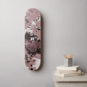 Modern paint splatter personalized  skateboard